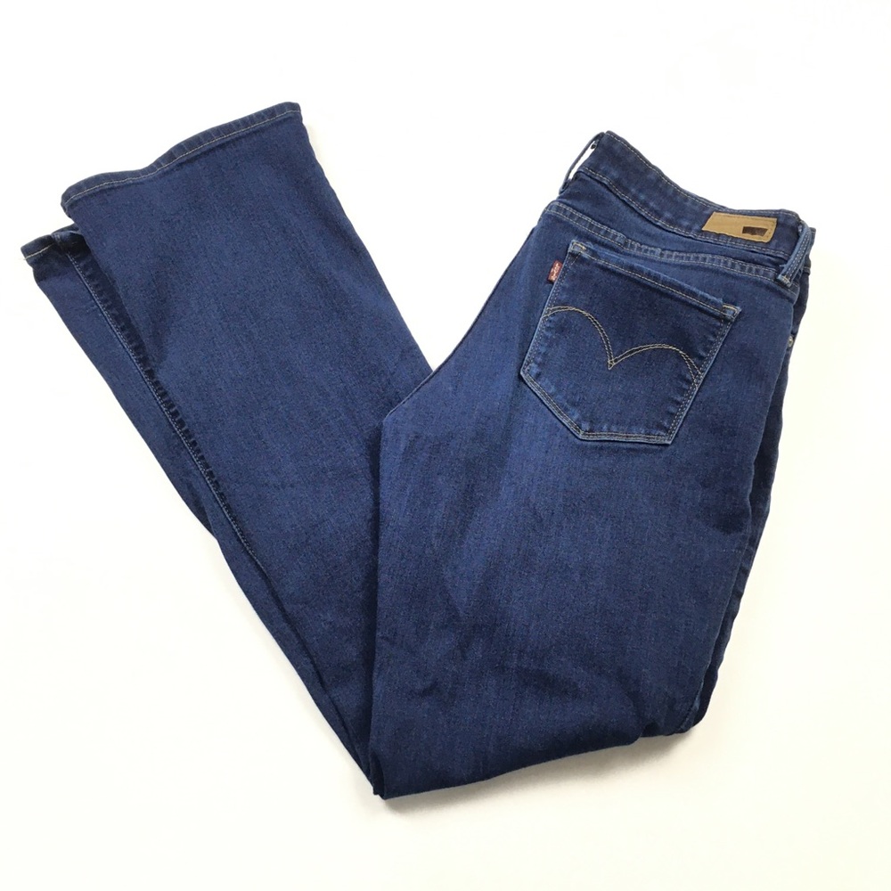 Levi’s Demi Curve Mid Rise‎ Bootcut Dark Jeans Women’s Sz 12